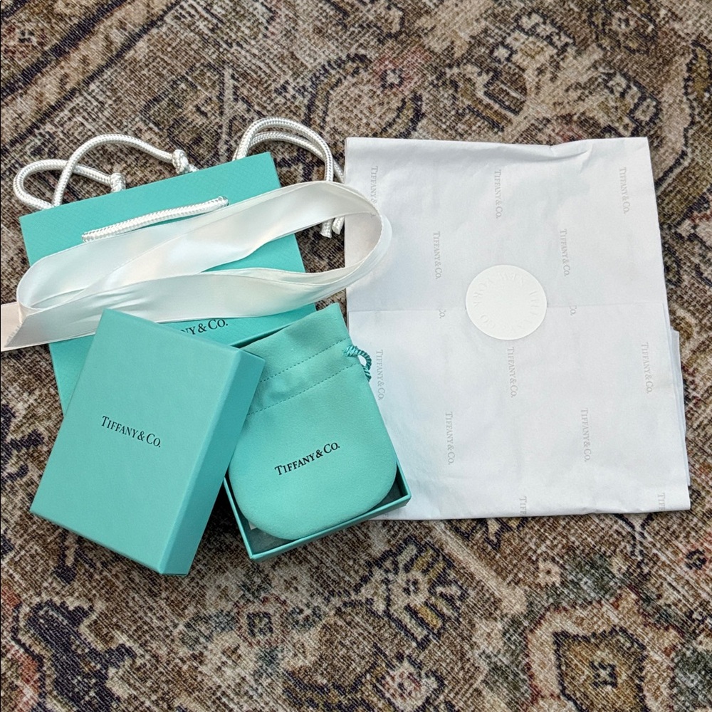 Tiffany & Co bag, box, pouch , ribbon and paper